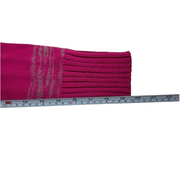 VTG Ocean Pacific OP Stripe L/Sleeve Pink Gray Hoodie Sz L(Girl) Y2K Beach Vibes - Picture 9 of 9